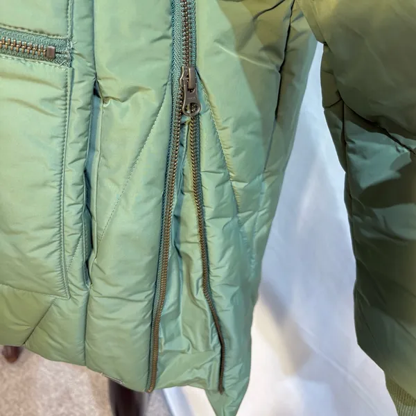 O’Neill Cheyenne Hooded Puffer Jacket Vineyard Green Women’s Size Small💚 - Image 5