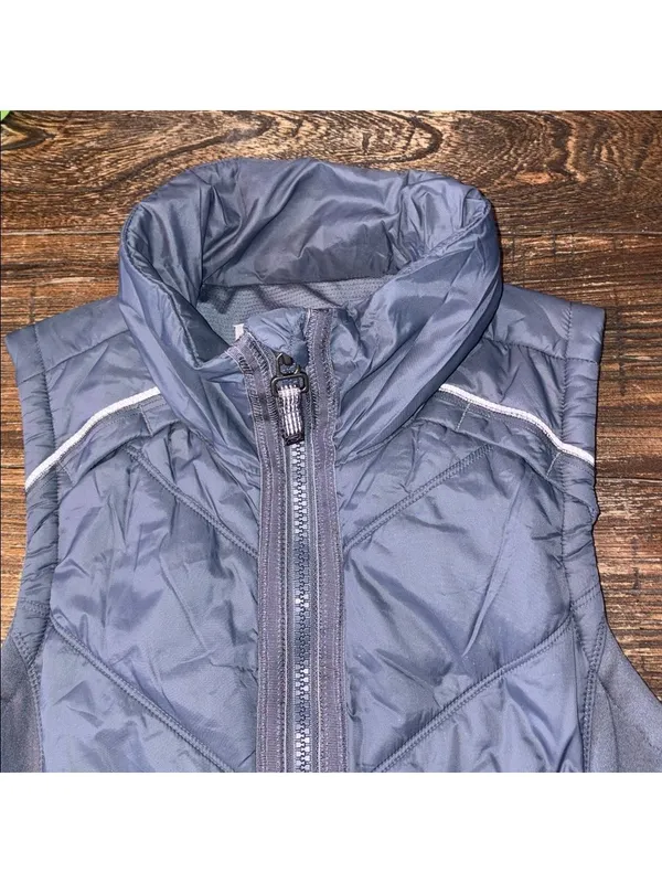 Athleta Rock Ridge‎ PrimaLoft Quilted Puffer Vest Gray Size XS EUC - Image 4