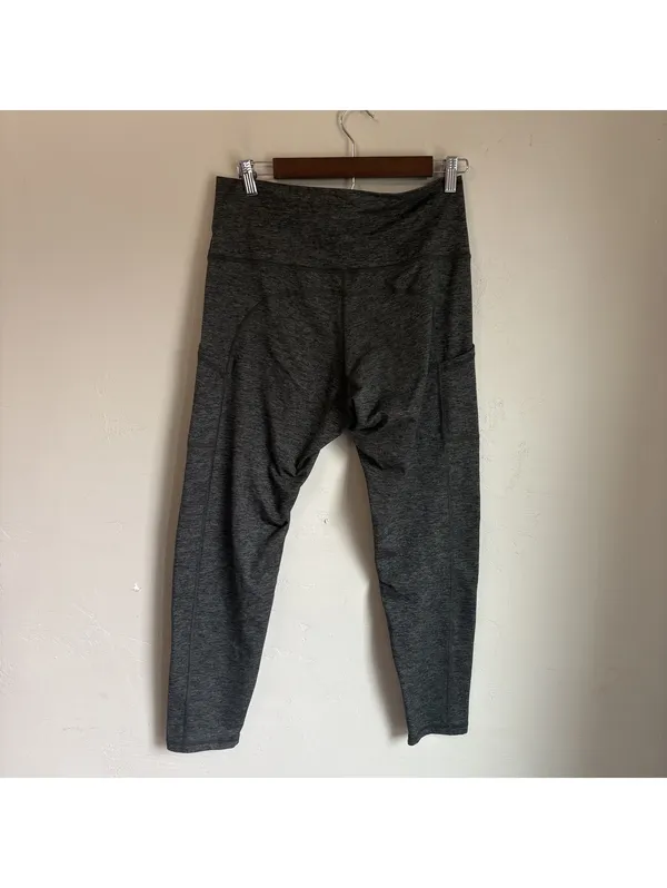 OFFLINE by Aerie The Hugger Hi-Rise Leggings Women XL Heathered Green Pockets - Image 5