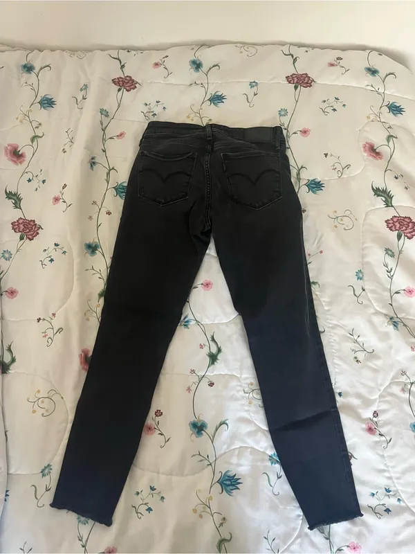 High-Rise Black Skinny Jeans — Women's Stretch Denim - Image 3