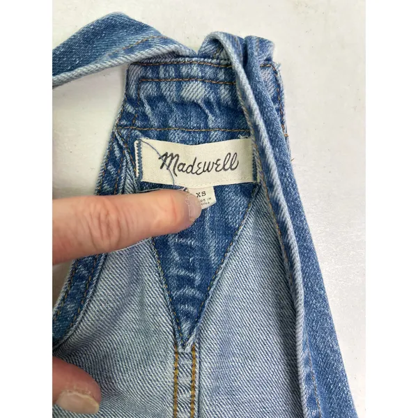 Madewell Adirondack Short Overalls in Isley Wash Size XS - Image 4