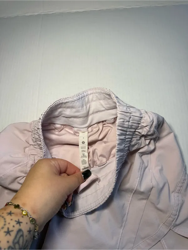 Lululemon Baby Pink Tracker Shorts 5" - Image 2