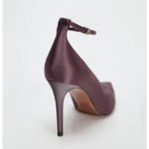 Zara 2252/410 Satin Effect Pumps Pink Womens Size 9 40 - Image 3
