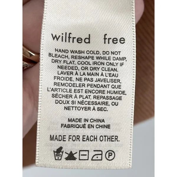 Wilfred Free Aritzia‎ Pink Ribbed Knit Cutout Mini Dress Medium - Image 4