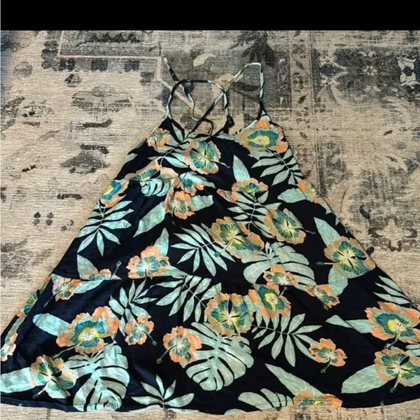 Roxy‎ hibiscus beach floral dress xs - Image 5