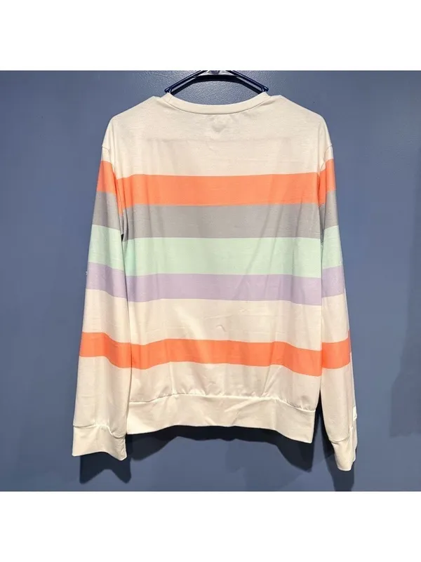 Multicolor Striped Long Sleeve Shirt - Medium - Image 5