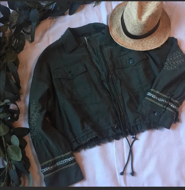 Free People cropped military jacket - Image 5