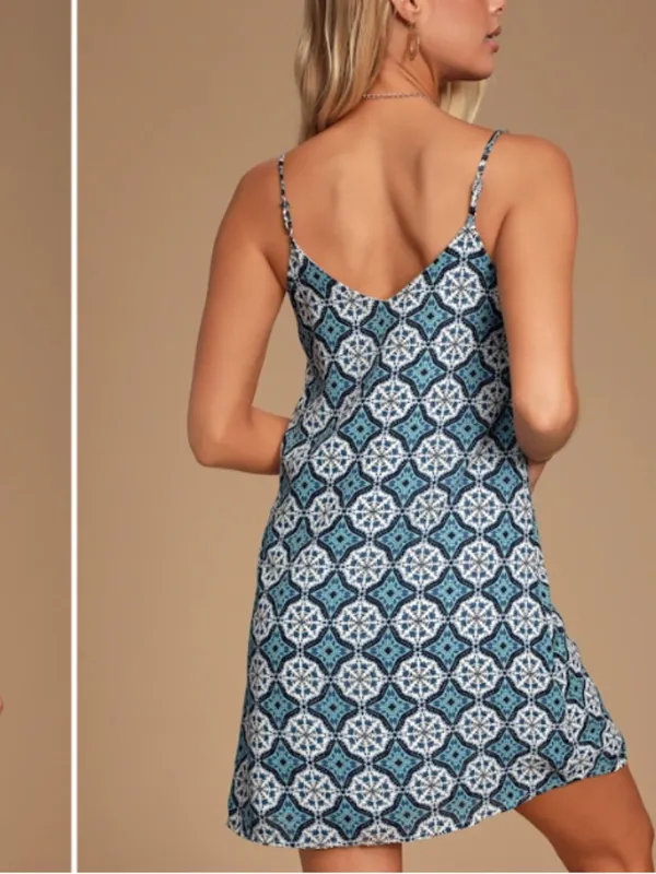 LULUS Flirty Vacation Resort Wear Casual Date Night Brunch Picnic Shift Dress - Image 6
