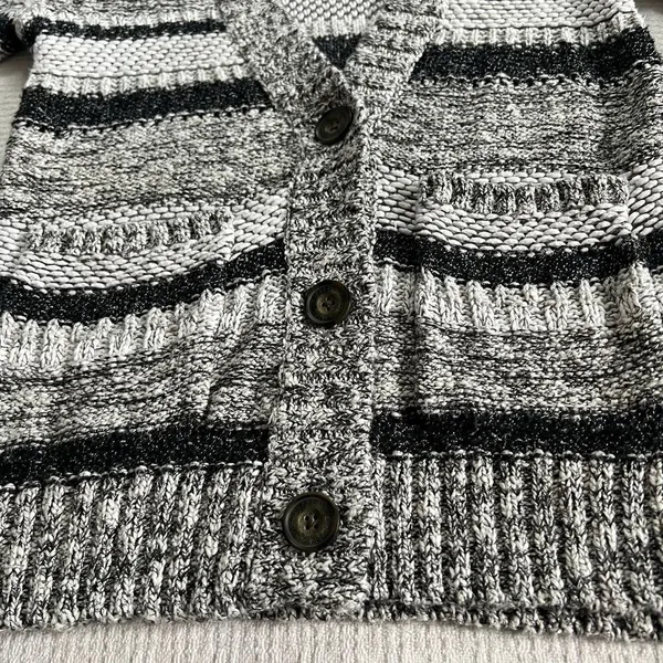 Abercrombie & Fitch Chunky Knit Cardigan Y2K Womens Medium M Sweater - Image 4