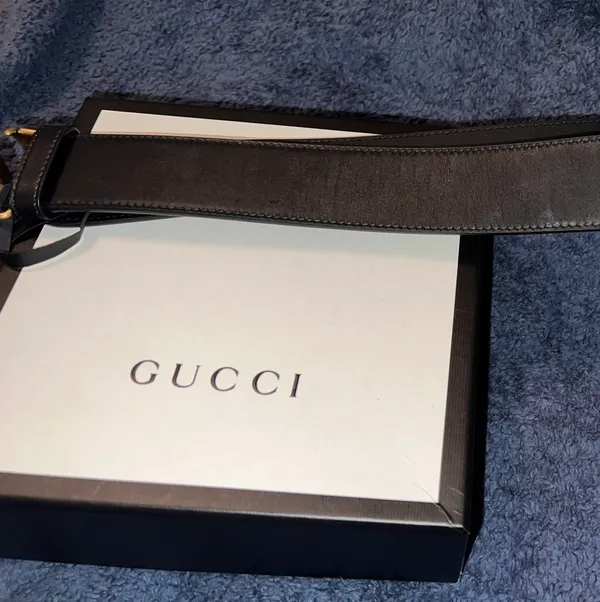 Gucci 2015 Re-Edition Wide Leather Belt - Image 4