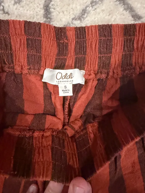 Oddi Stripe Pants Red - Image 4