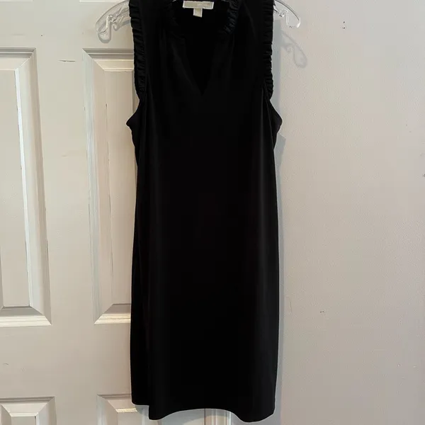 Michael Kors Black Ruffle Sleeve Mini Dress - Image 4