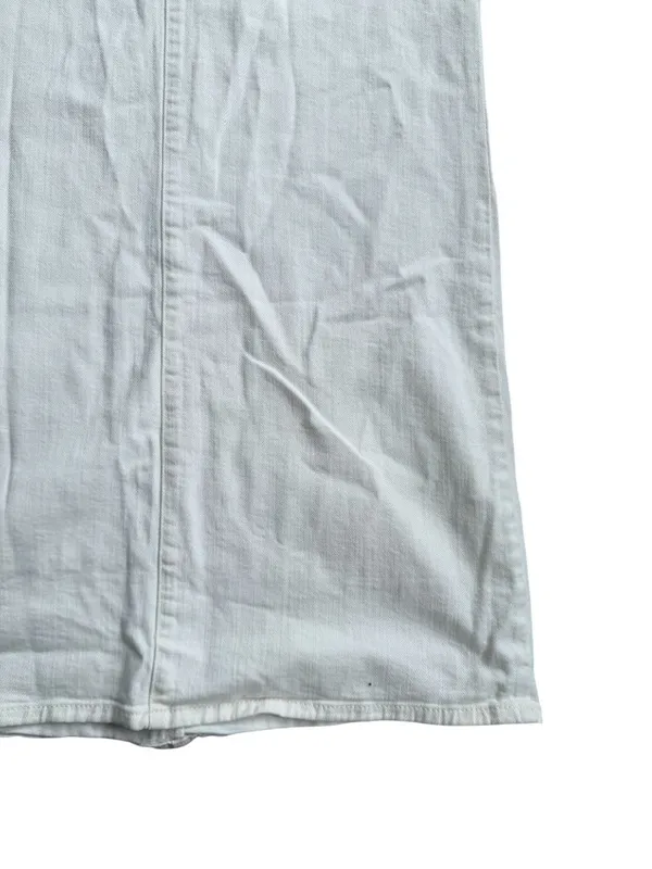 ZARA Trafaluc Cream Denim Shift Dress Size Medium - Image 3