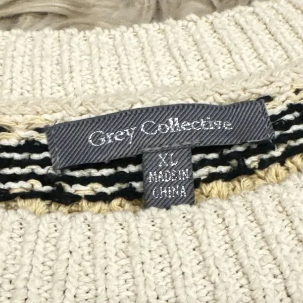 Grey collective crocheted top size XL Green - Image 2