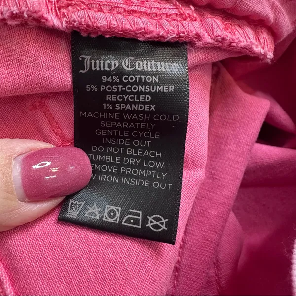 Juicy Couture Pink Acid Washed Straight Leg Jeans NWT Women’s Size 25” - Image 8