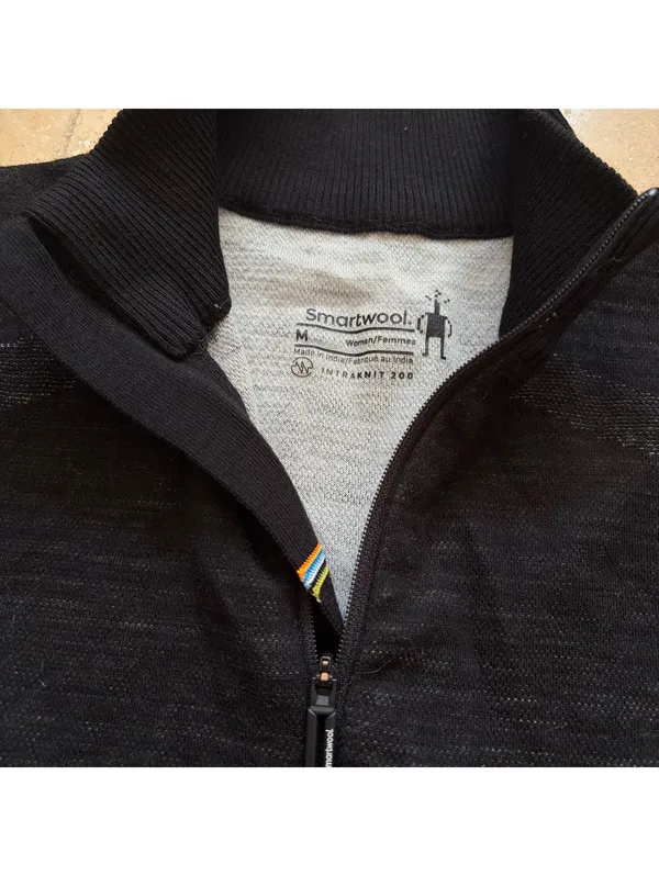 Smartwool Intraknit Thermal Merino Base Layer 1/4 Zip Sweatshirt Women's Medium - Image 6
