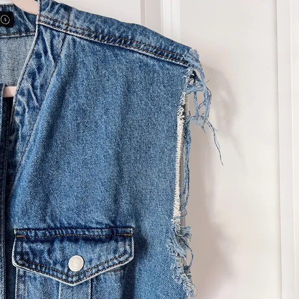 BlankNYC Cotton Blend‎ Blue Denim Belted Jumpsuit Sleeveless Small - Image 6