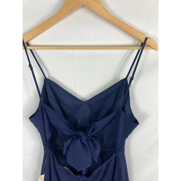 NWT Altar'd State Bow Back Sleeveless Mini Dress Navy Size Medium - Image 2