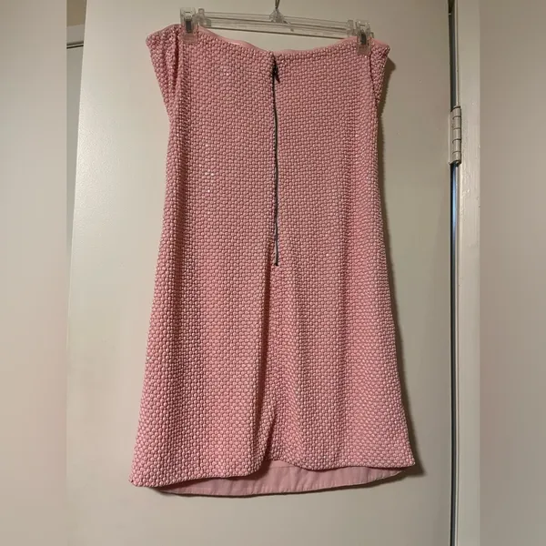 NWT ALICE + OLIVIA Leia strapless beaded mesh mini dress Pastel Pink 12 - Image 6