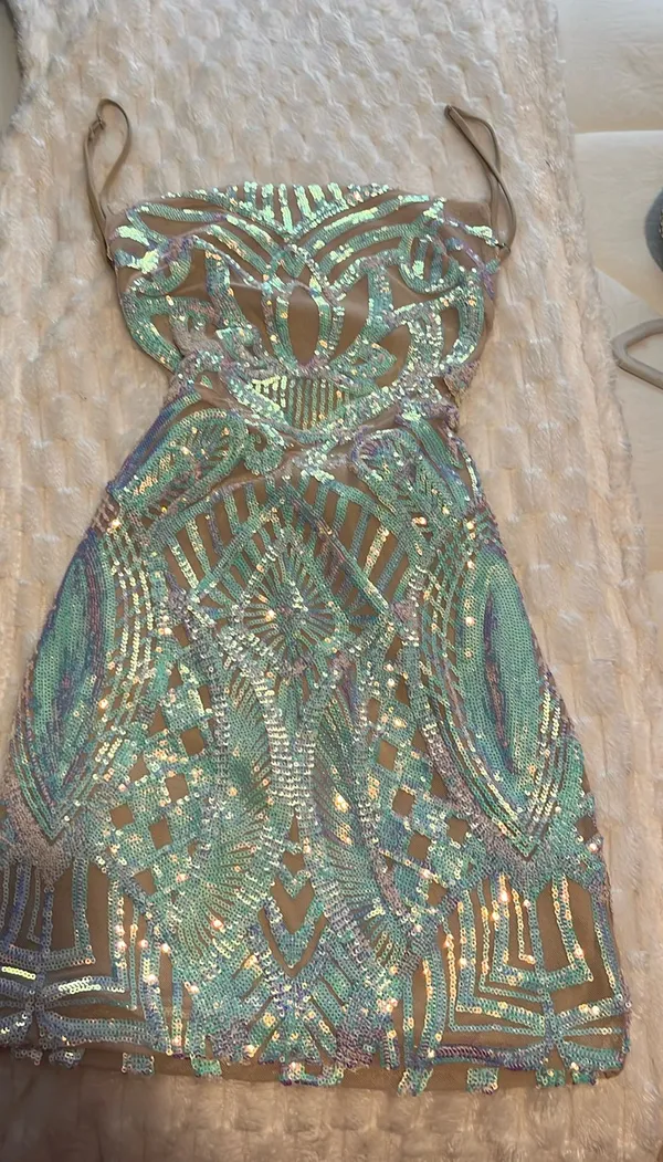 Lucy In The Sky Mini Sequin Dress - Image 4