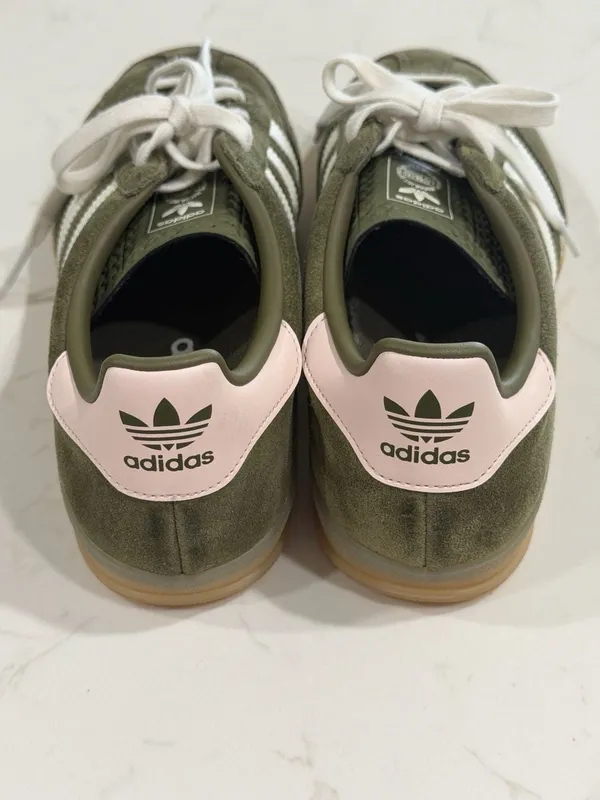 Adidas Gazelle Indoor Focus Olive Clear Sneakers Size US Boys 7 or Women’s 8.5 - Image 4