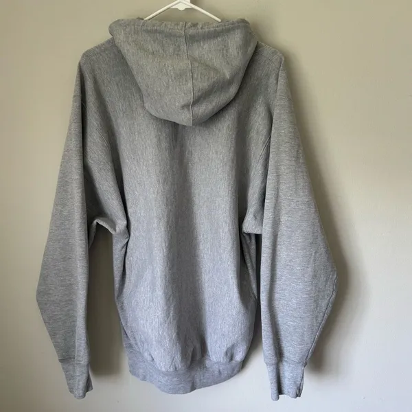 Steve & Barry's VTG Y2K Michigan State Spartans Oversized Cozy Hoddie Grey College Sweatshirt - Image 4