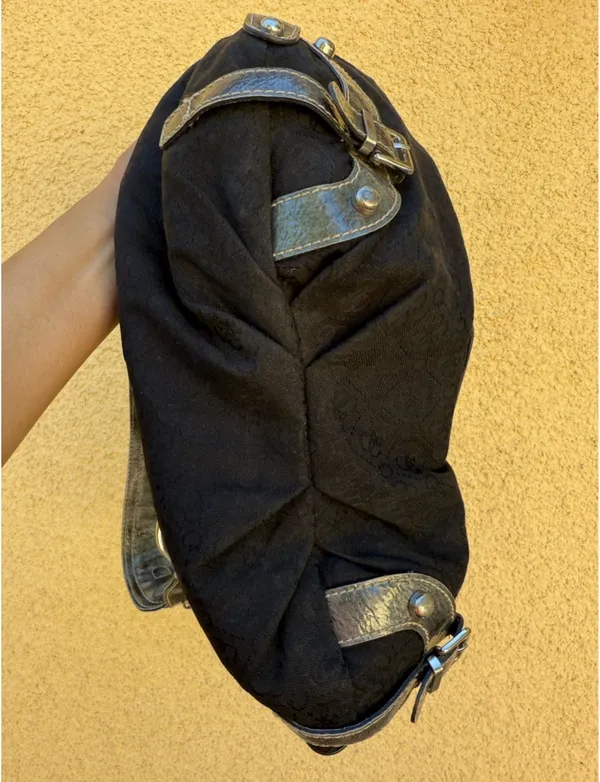 Y2K Guess Black Shoulder Bag Vintage - Image 4