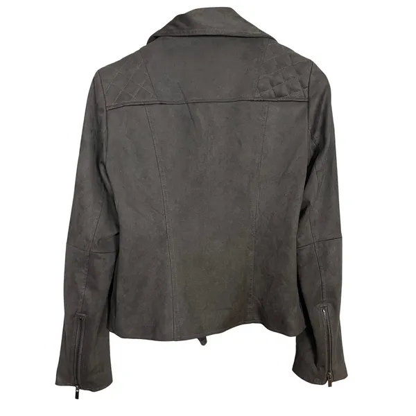 Kut from the Kloth Faux Suede Moto Jacket Women Size Zip-Up Motorcycle - Image 2