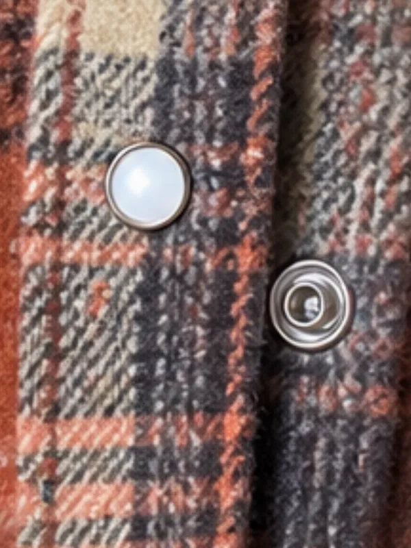 Fantastic Fawn Rust-Orange Plaid Soft Brush Button-Down Shirt / Shacket - Image 10