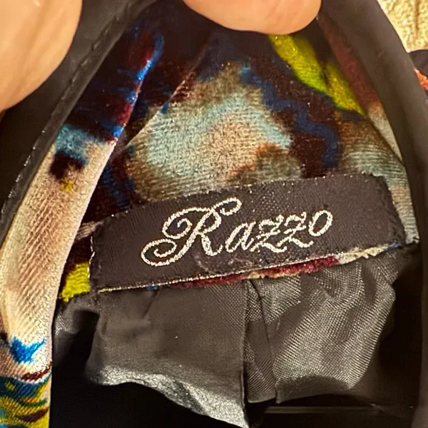 Vintage Razzo Multicolor jacket Black Size M - Image 4