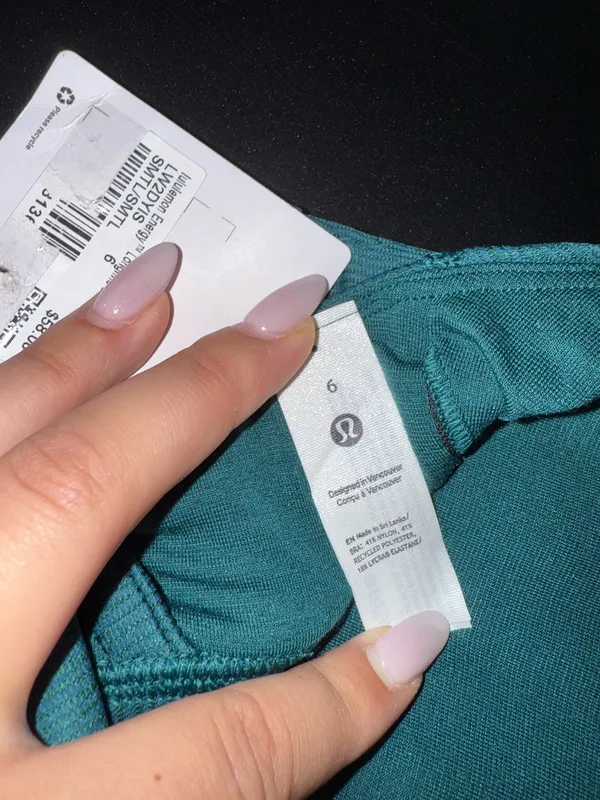 Lululemon Energy Longline Ribbed Bra *Medium Support, B–D Cups - Storm Teal - Image 7