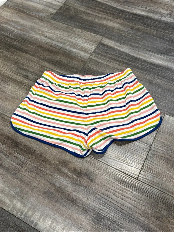 Lake Pajamas shorts rainbow striped Maisonette size XS - Image 5