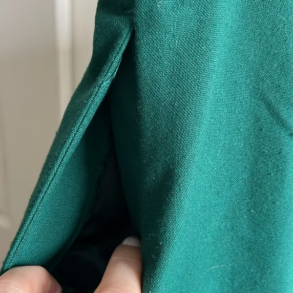 Zara Hunter Green Straight Leg Trousers Size XS - Image 4