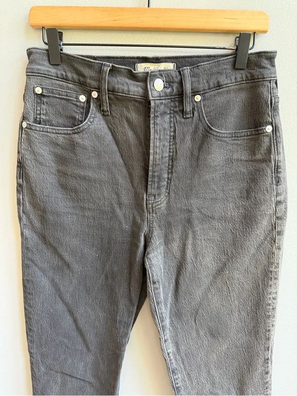 Madewell The Perfect Vintage Jean Faded Black Size 27 High Rise Ankle Length - Image 4