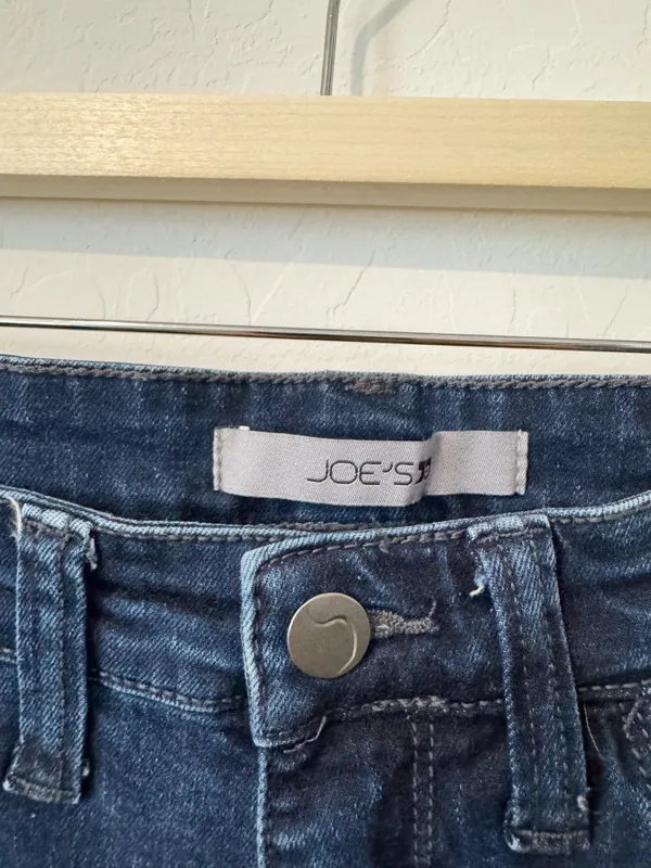 Joes Jeans High Rise Flare Leg Denim Size 27 Dark Wash Blue Retro Western Boho - Image 6
