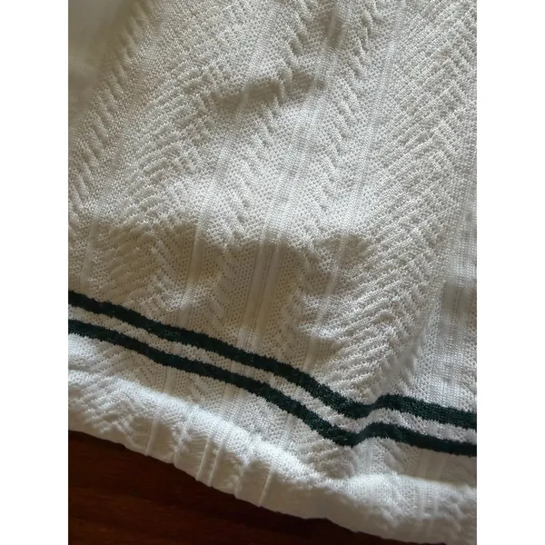 All in Motion White Green Striped Tennis Mini Skirt Skort Size M - Image 3
