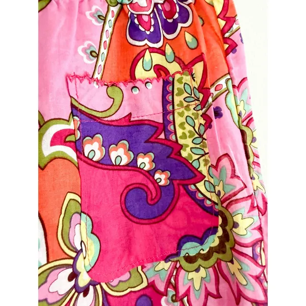 Vera Bradley | 2-Piece Cotton Pajama Set Pink Paisley Button Up | Sz S - Image 9