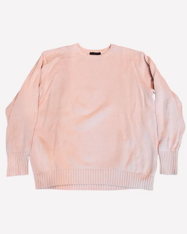 Brandy Melville Oversized Pastel Pink Sweater Crewneck S M L - Image 3