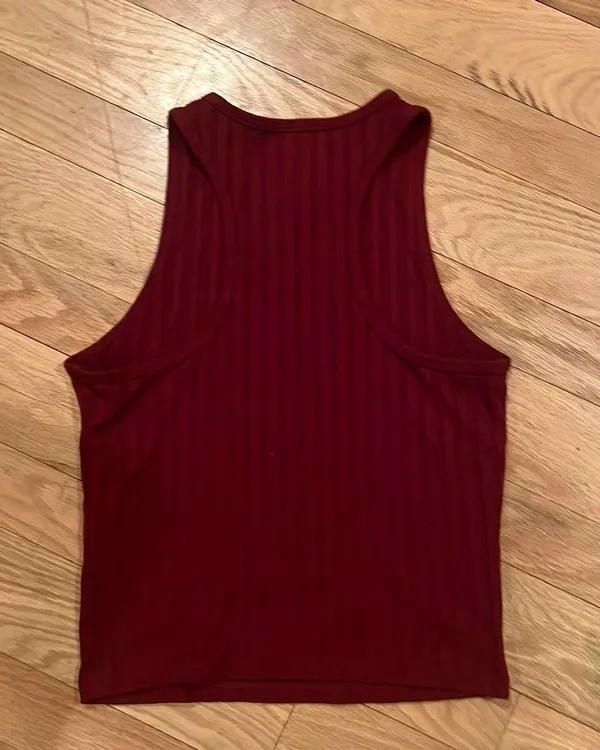Hollister Maroon Slim Tank - Image 2