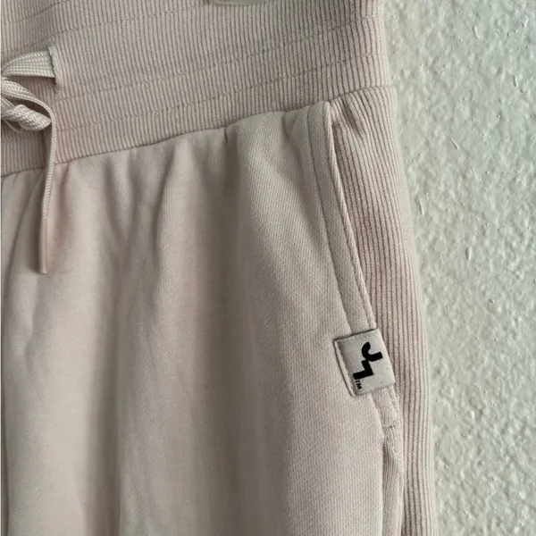 JoyLab Sweatpants Size S Blush Pink Wide Leg Ribbed Trim Drawstring‎ Pockets - Image 6