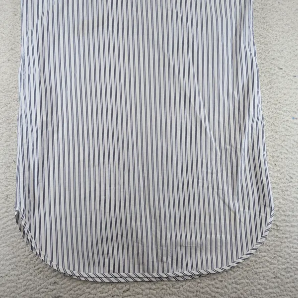 Sandro Paris Striped Slip Dress Blue White Cotton V-Neck Mini Size 38 R20002E-10 - Image 10