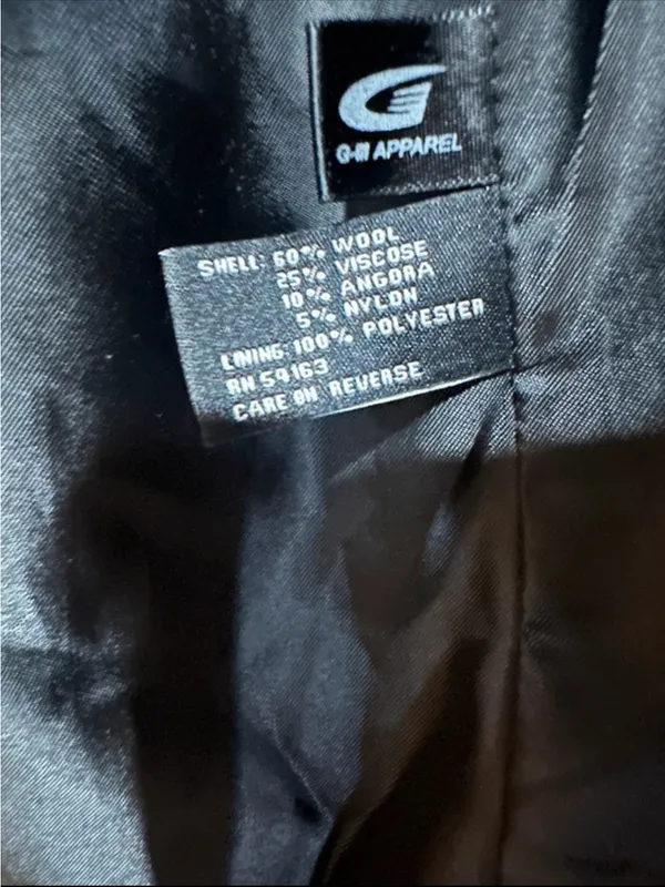 Jones New York Black Wool Blend Coat - Image 4