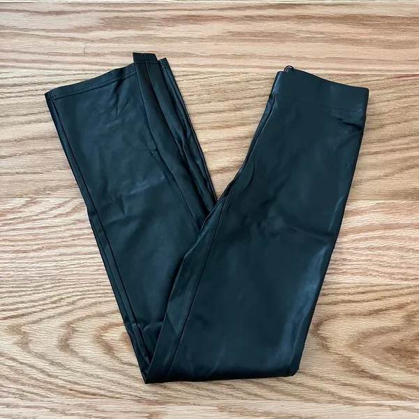Aritzia Black Upstage Vegan Leather Pants - Image 5