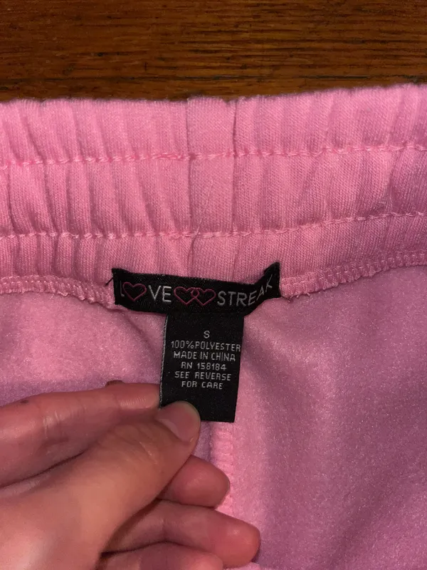Love Streak Pink Sweatshorts - Image 2