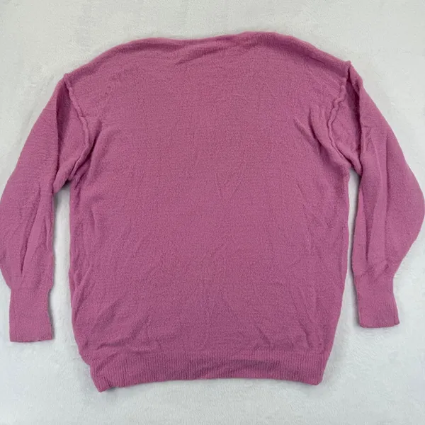 Aritzia Wilfred‎ Free Hush Knit Pink V-Neck Pullover Sweater Small Knitwear - Image 7