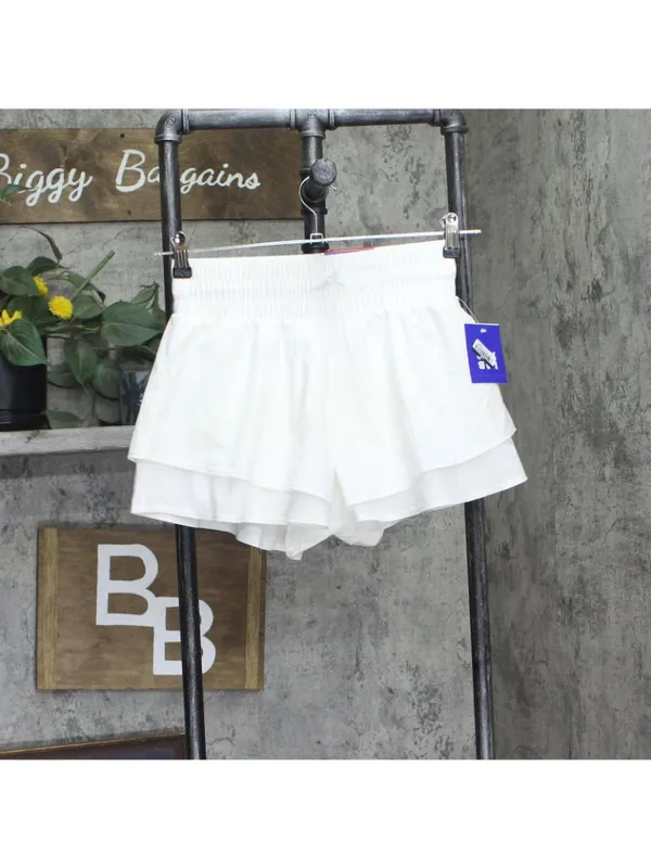 NWT Joylab Double-Layer Woven Mid-Rise Shorts 2.5 in 92618165 White XS - Image 2