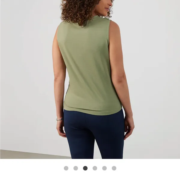 Bluffworks Green Sleeveless Cowl Neck Top NWT - Image 3