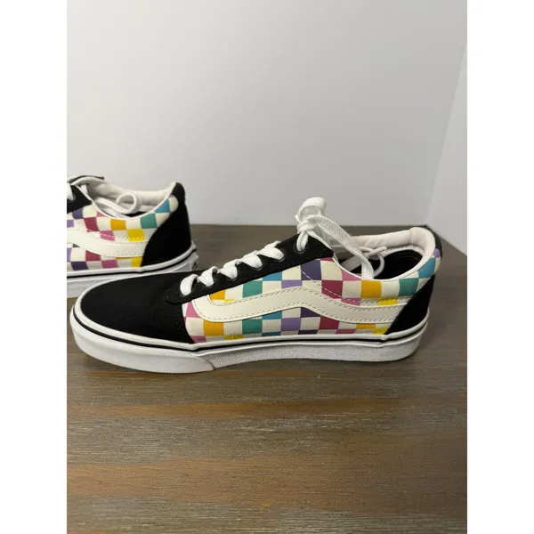 Vans Ward Low Top Sneakers Checkerboard Pastel Women's 6.5 - Image 2