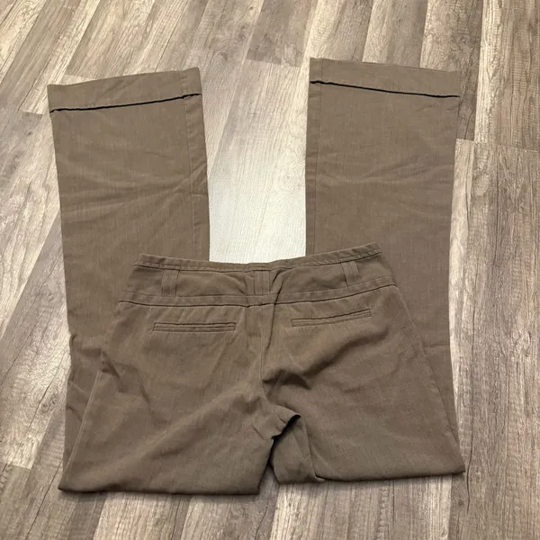 Charlotte Russe Y2K Office Siren Brown Low Rise Dress Pants Size 3 - Image 2