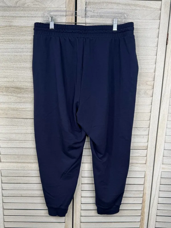 TORRID Women's Plus Size Pull On Fleece Jogger Mid Rise Pants Peacoat Blue-1X - Image 2